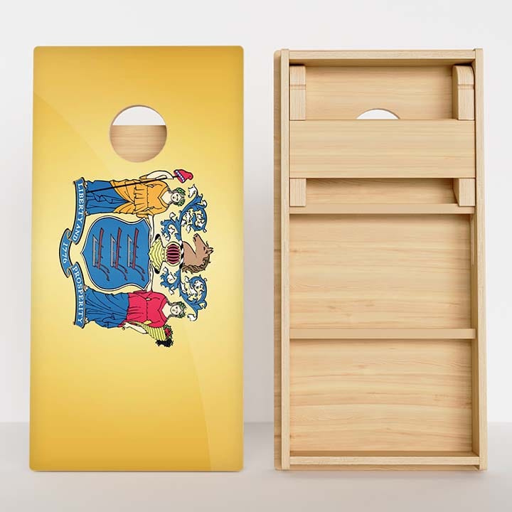 Boards New Jersey Flag Professional Cornhole Boards