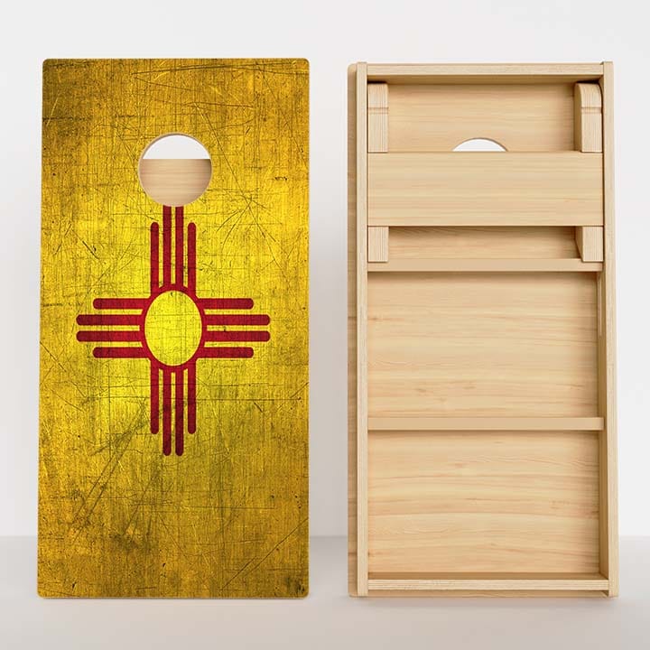 Boards New Mexico Flag Professional Cornhole Boards