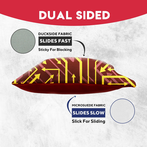 Red Yellow Tech Cornhole Bags