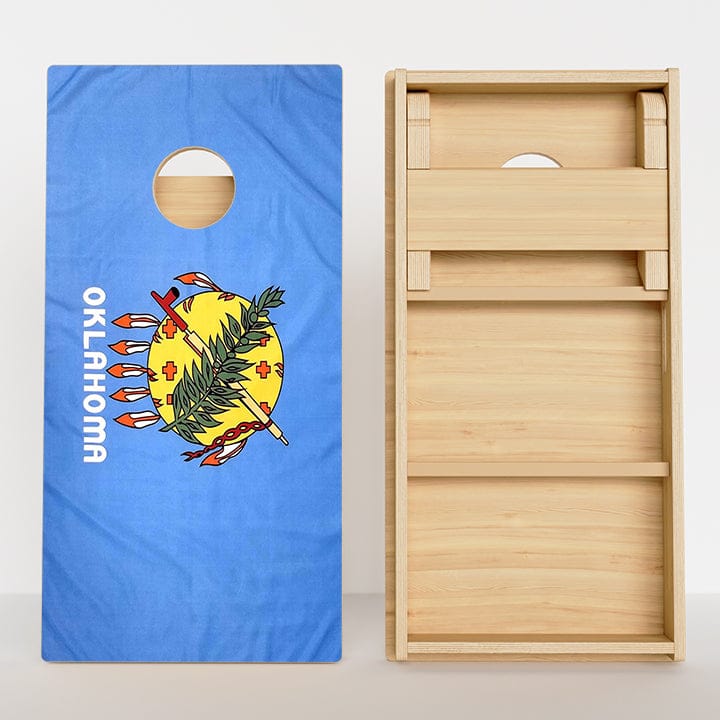 Boards Oklahoma Flag Professional Cornhole Boards