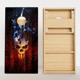 Boards Stars Exploding Punisher Skull Professional Cornhole Boards