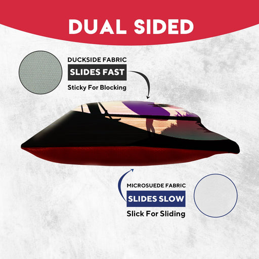 Orange Purple Dolphin Beach Cornhole Bags