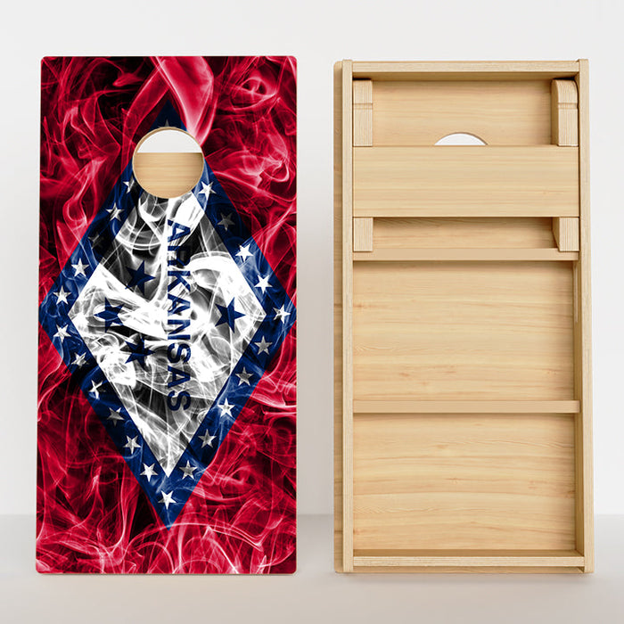 Arkansas Flag Professional Cornhole Boards