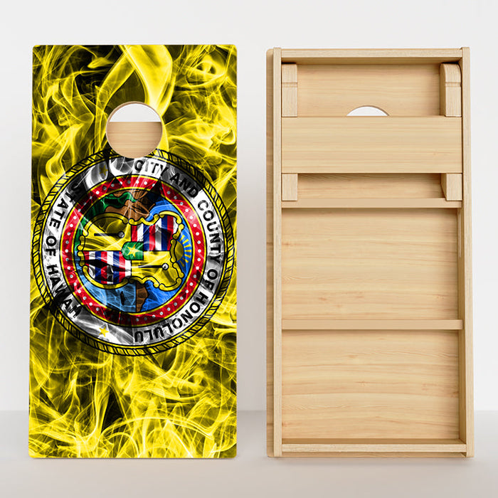 Hawaii Flag Professional Cornhole Boards