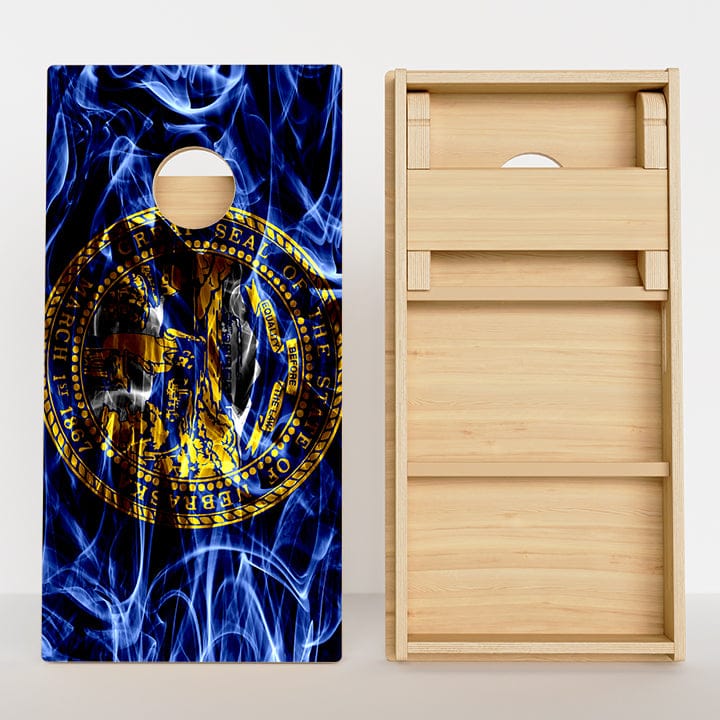 Boards Nebraska Flag Professional Cornhole Boards