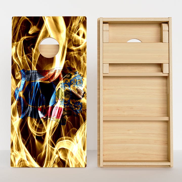 Boards New Jersey Flag Professional Cornhole Boards