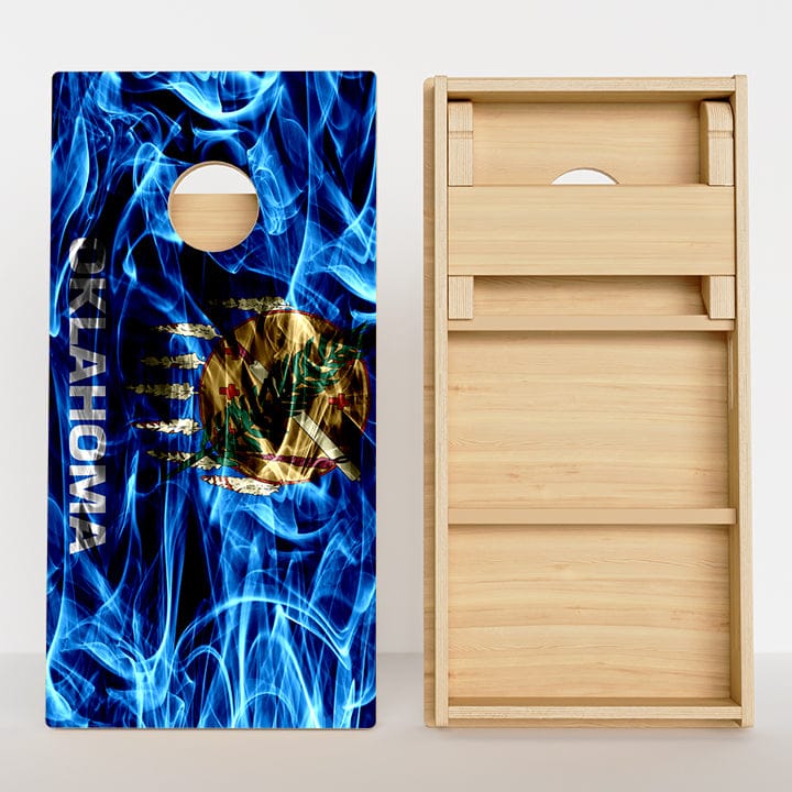 Boards Oklahoma Flag Professional Cornhole Boards