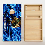 Boards Oklahoma Flag Professional Cornhole Boards