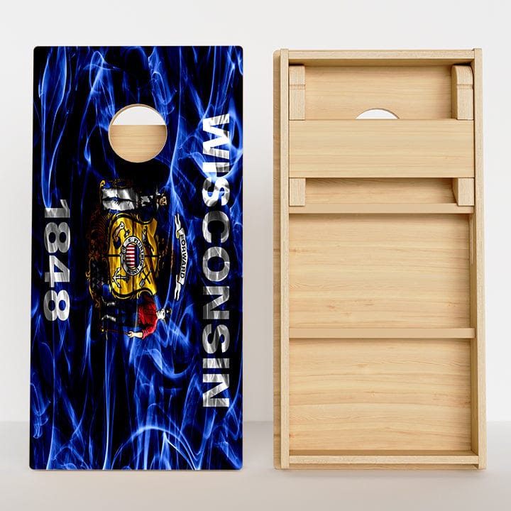 Boards North Dakota Flag Professional Cornhole Boards