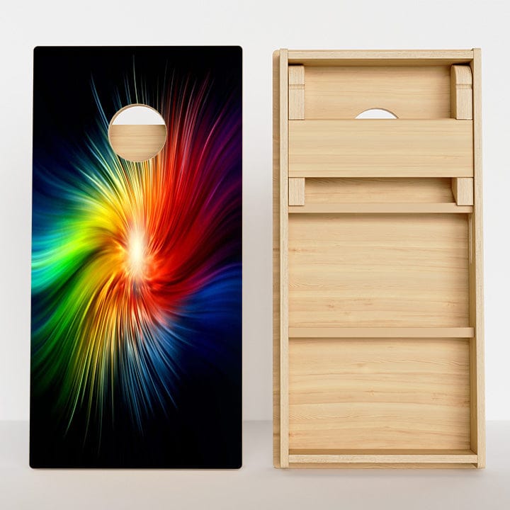 Boards Rainbow Swirl Professional Cornhole Boards