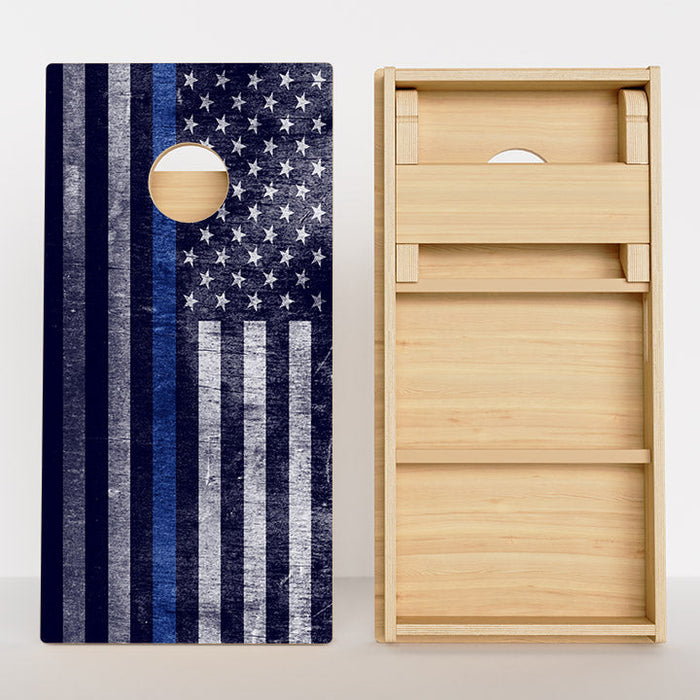 Thin Blue Line Flag Professional Cornhole Boards