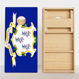 Boards Connecticut Flag Professional Cornhole Boards