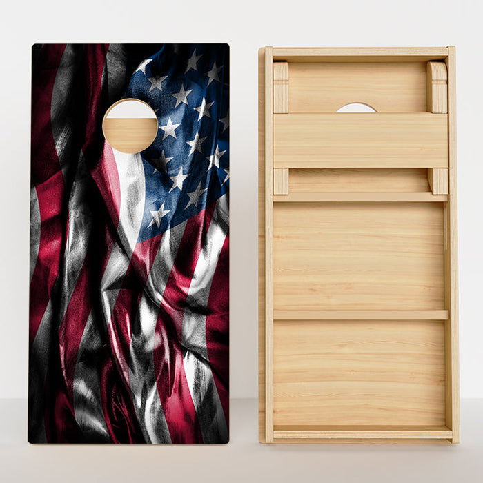American Flag Rustic Professional Cornhole Boards