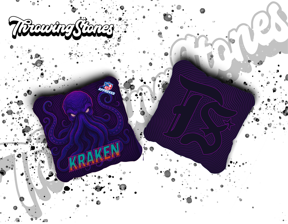 Throwing Stones Kraken Cornhole Bags – Set of 4