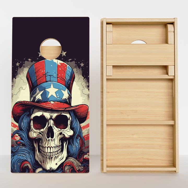 Boards Uncle Same Skull Professional Cornhole Boards