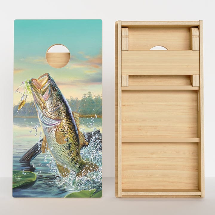 Boards Large Mouth Bass Professional Cornhole Boards