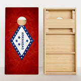 Boards Arkansas Flag Professional Cornhole Boards
