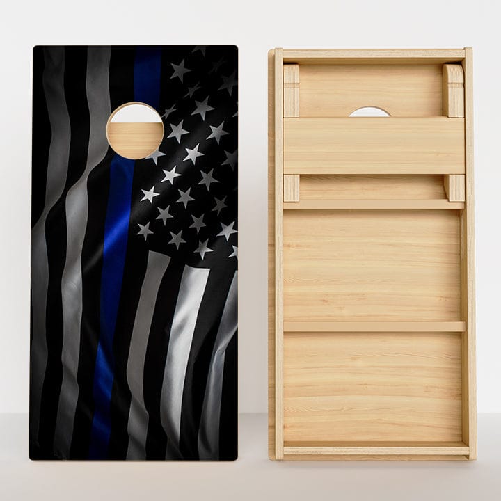 Boards Blue Line Flag Professional Cornhole Boards