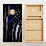 Boards Blue Line Flag Professional Cornhole Boards