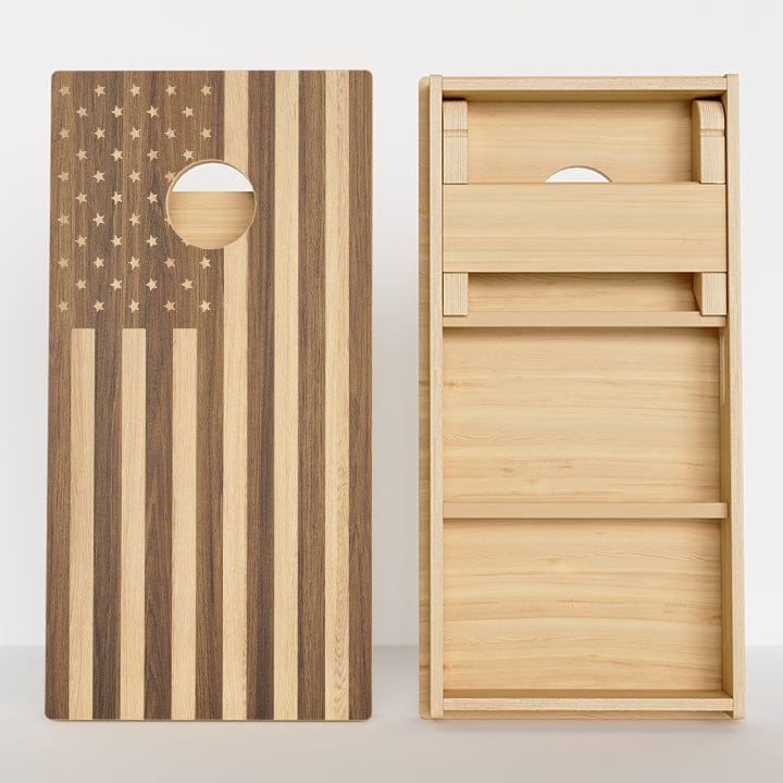 Boards Wood American Flag Professional Cornhole Boards