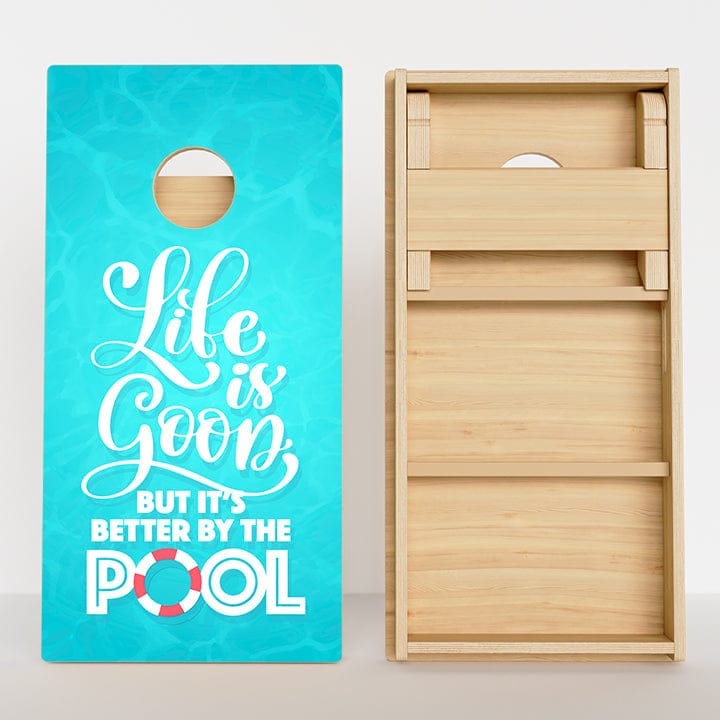 Boards Life Is Good But It's Better By The Pool Professional Cornhole Boards