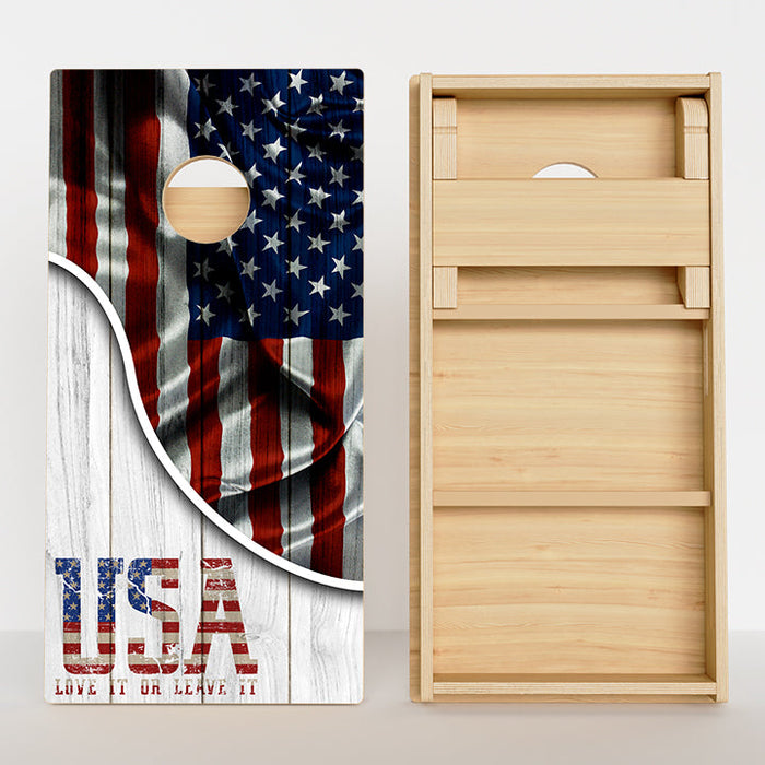 USA Love It Or Leave It Professional Cornhole Boards