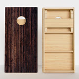 Boards Dark Wood Grain Professional Cornhole Boards