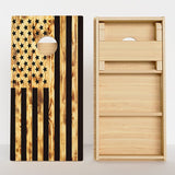 Boards Wood Burnt American Flag Professional Cornhole Boards