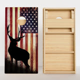 Boards American Flag Hunting Deer Professional Cornhole Boards