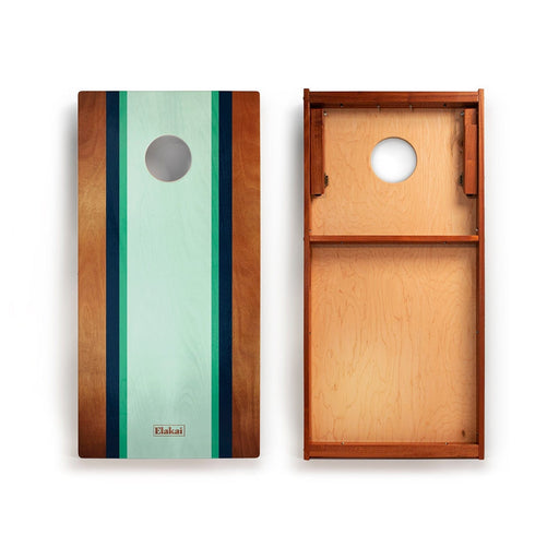 Cornhole Boards 2ft x 4ft Graphic Wood Classic Cornhole Set | Classic Beach Stripes Collection