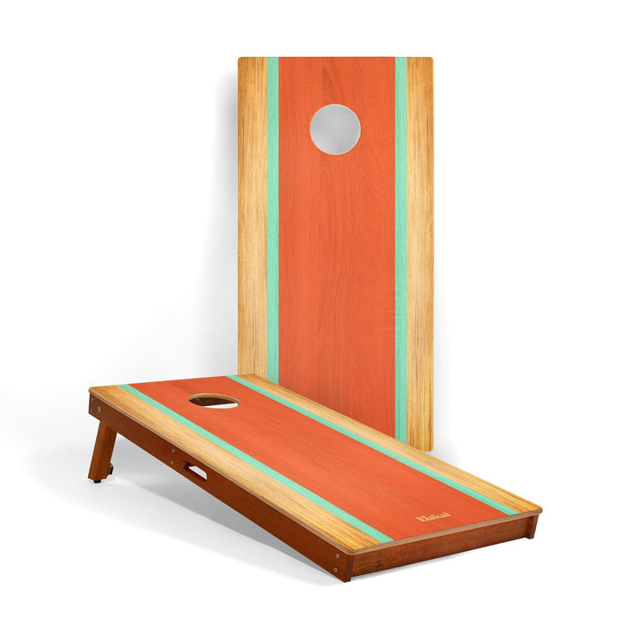 Cornhole Boards Guppy 2ft x 4ft Graphic Wood Classic Cornhole Set | Classic Beach Stripes Collection