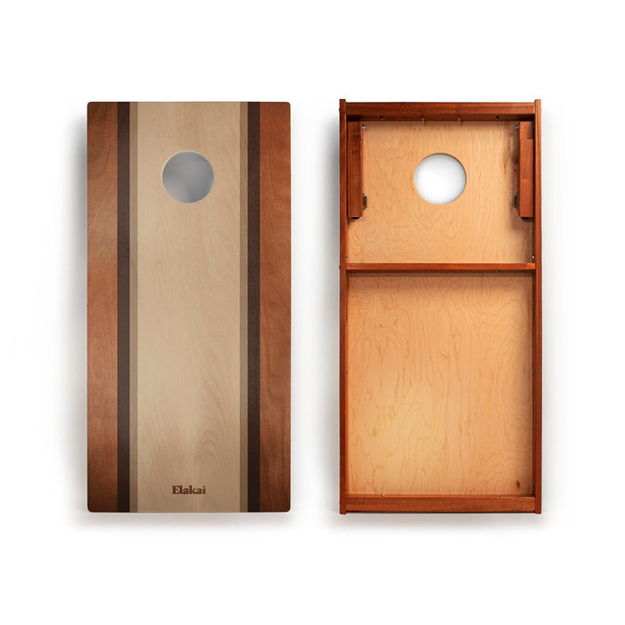 Cornhole Boards 2ft x 4ft Graphic Wood Classic Cornhole Set | Classic Beach Stripes Collection