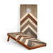 Cornhole Boards Terra Chevron 2ft x 4ft Graphic Wood Classic Cornhole Set | Modern Angle Collection