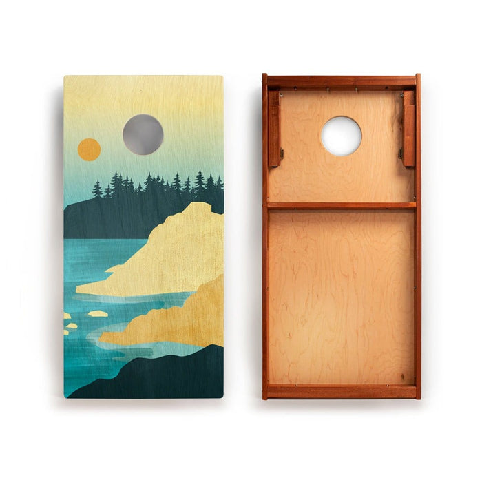 Cornhole Boards 2ft x 4ft Graphic Wood Classic Cornhole Set | National Parks Inspired Collection