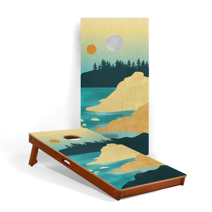 Cornhole Boards Acadia 2ft x 4ft Graphic Wood Classic Cornhole Set | National Parks Inspired Collection