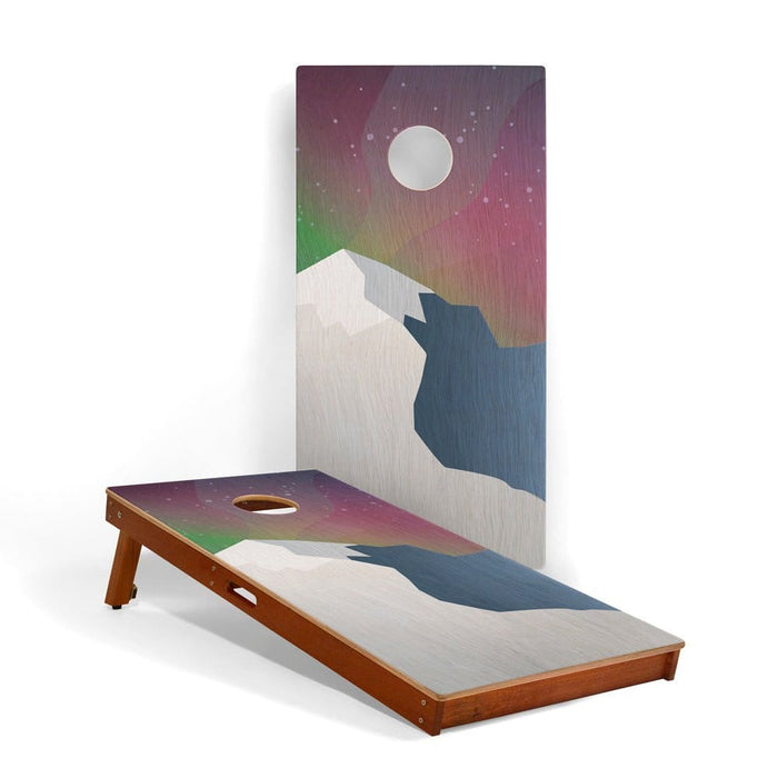 Cornhole Boards Aurora 2ft x 4ft Graphic Wood Classic Cornhole Set | National Parks Inspired Collection