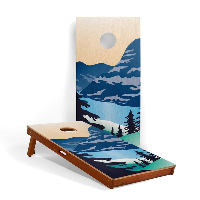 Cornhole Boards Glacier 2ft x 4ft Graphic Wood Classic Cornhole Set | National Parks Inspired Collection