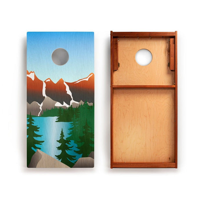 Cornhole Boards 2ft x 4ft Graphic Wood Classic Cornhole Set | National Parks Inspired Collection