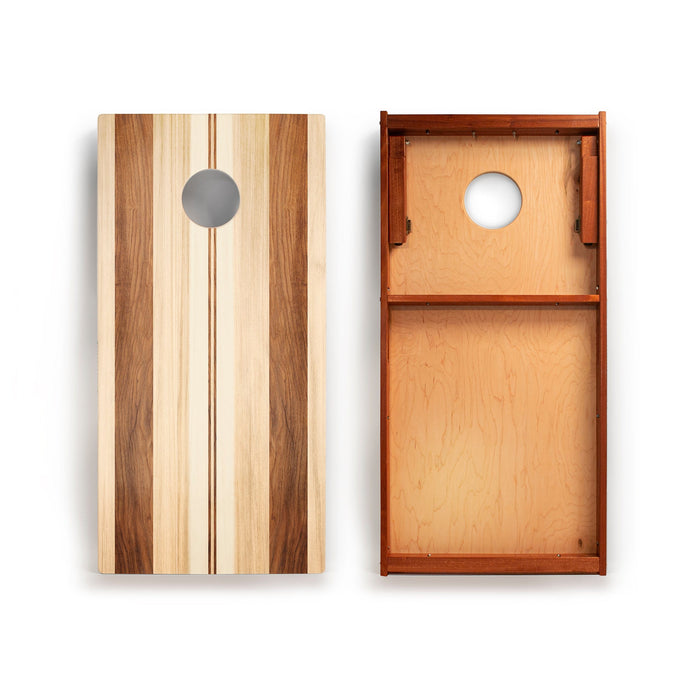 Cornhole Boards 2ft x 4ft Graphic Wood Classic Cornhole Set | Natural Surf Beach Collection