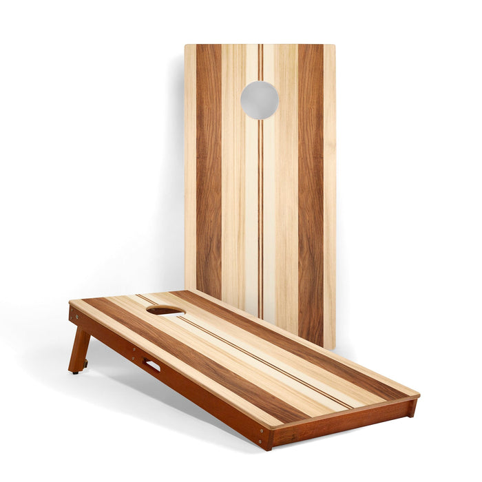 Cornhole Boards Medina Stripes 2ft x 4ft Graphic Wood Classic Cornhole Set | Natural Surf Beach Collection