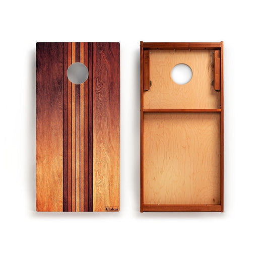 Cornhole Boards 2ft x 4ft Graphic Wood Classic Cornhole Set | Natural Surf Beach Collection