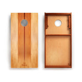 Cornhole Boards 2ft x 4ft Graphic Wood Classic Cornhole Set | Natural Surf Beach Collection