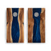 Cornhole Boards 2ft x 4ft Resin & Wood Classic Cornhole Set | Live Edge River Collection