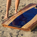 Cornhole Boards 2ft x 4ft Resin & Wood Classic Cornhole Set | Live Edge River Collection