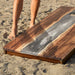 Cornhole Boards 2ft x 4ft Resin & Wood Classic Cornhole Set | Live Edge River Collection