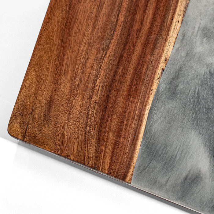 Cornhole Boards 2ft x 4ft Resin & Wood Classic Cornhole Set | Live Edge River Collection