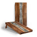 Cornhole Boards Gray Stone 2ft x 4ft Resin & Wood Classic Cornhole Set | Live Edge River Collection