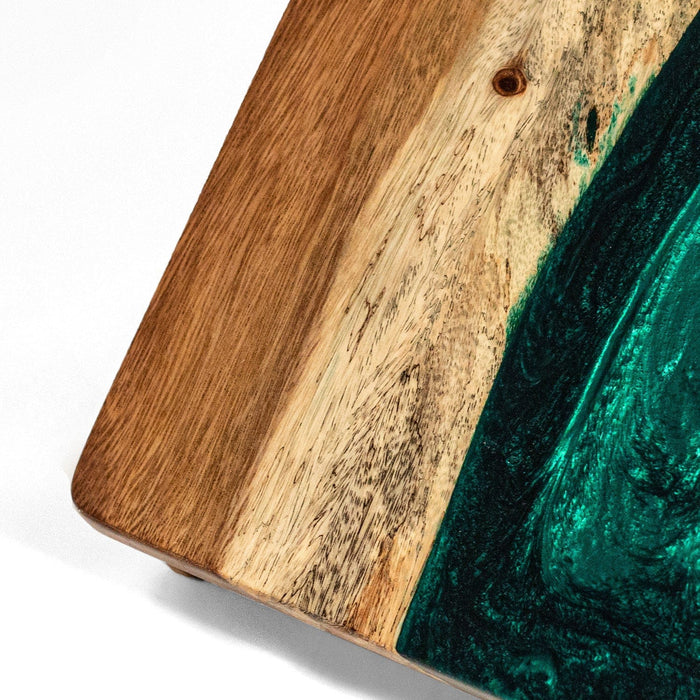 Cornhole Boards 2ft x 4ft Resin & Wood Classic Cornhole Set | Live Edge River Collection