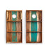 Cornhole Boards 2ft x 4ft Resin & Wood Classic Cornhole Set | Live Edge River Collection