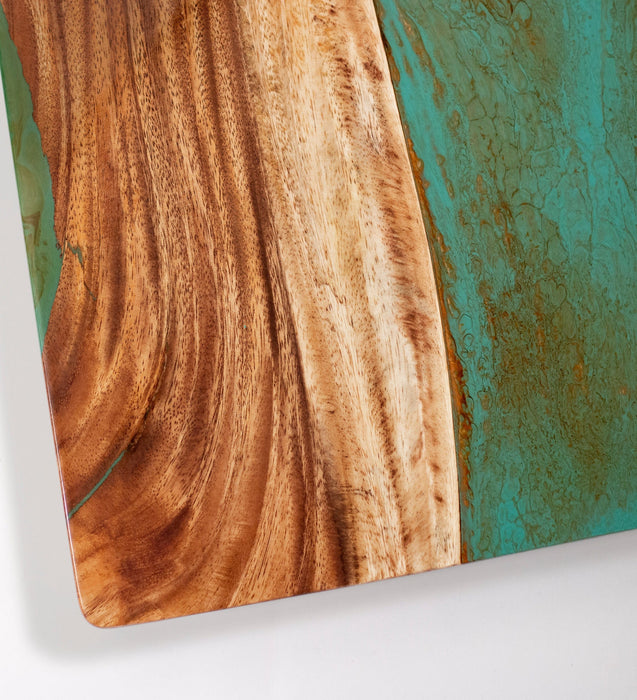 Cornhole Boards 2ft x 4ft Resin & Wood Classic Cornhole Set | Live Edge River Collection